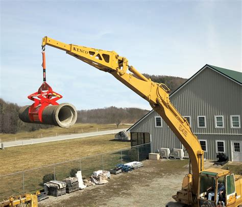 mini excavator extended boom|excavator boom attachments.